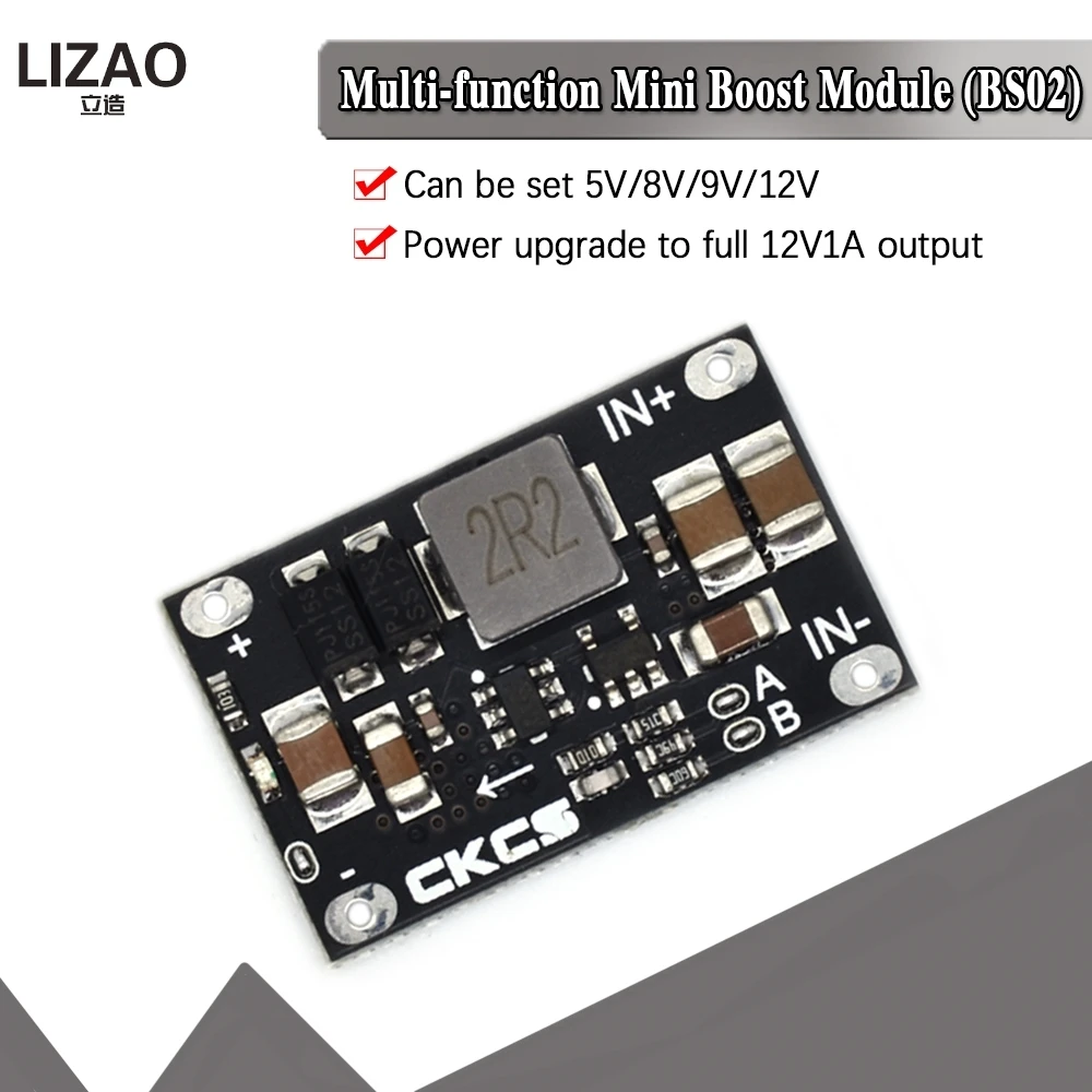 Real 10W DC-DC Multi-function mini boost module 3V-5.5V to 5V 8V 9V 12V /3.7V Lithium battery boost LED Indicator