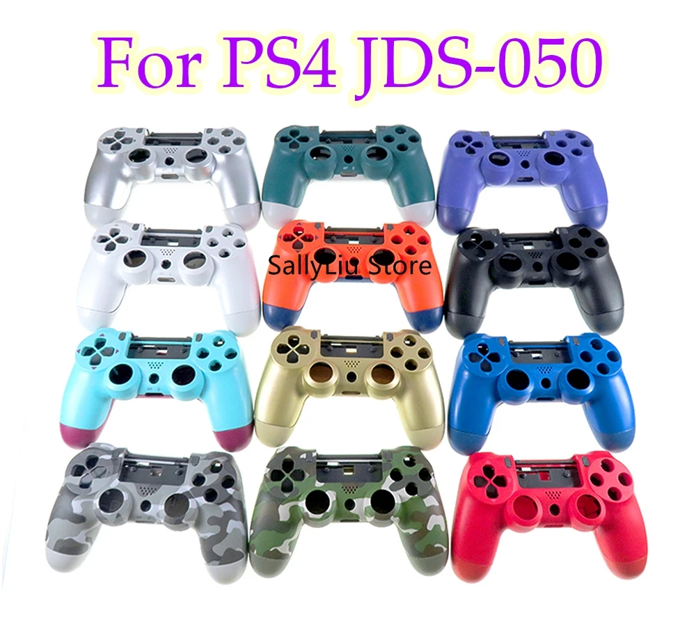 

10sets Replacement case housing shell for ps4 5.0 jdm-050 jds-055 wireless controller front back cover with buttons