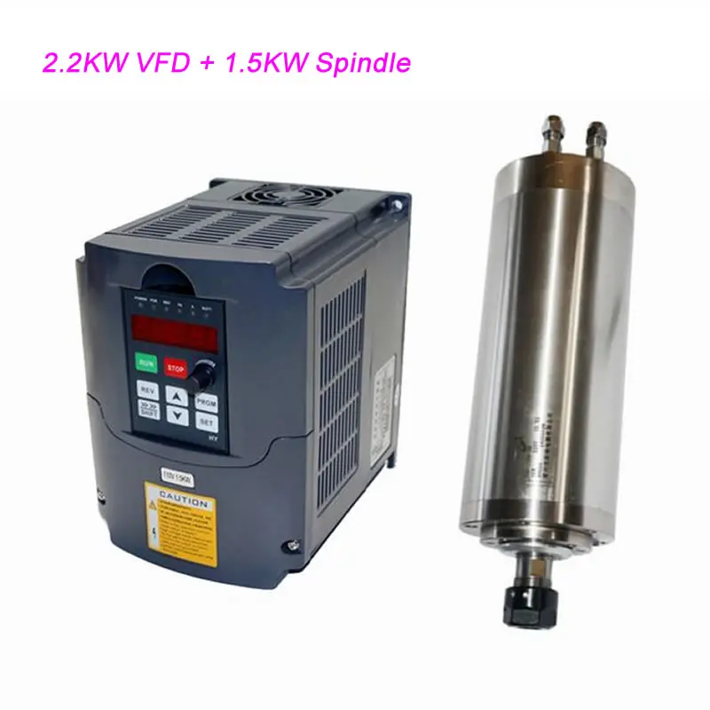 CNC Spindle Motor VFD Inverter 800W 0.8KW 1.5KW 2.2KW 3.0KW 4.0KW Variable Frequency Drive DIY CNC Engraving Machine Shaft