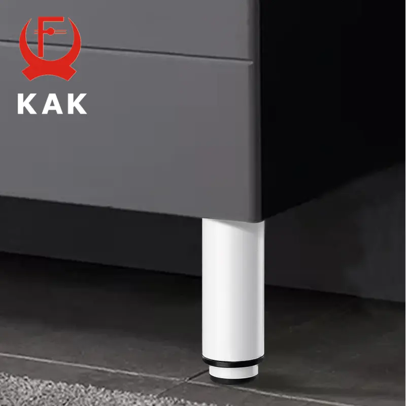 KAK Adjustable Furniture Leg Cold Rolled Steel Black White Table Feet Replacement Cabinet Sofa Metal Foot Furniture Hardware - Image 3