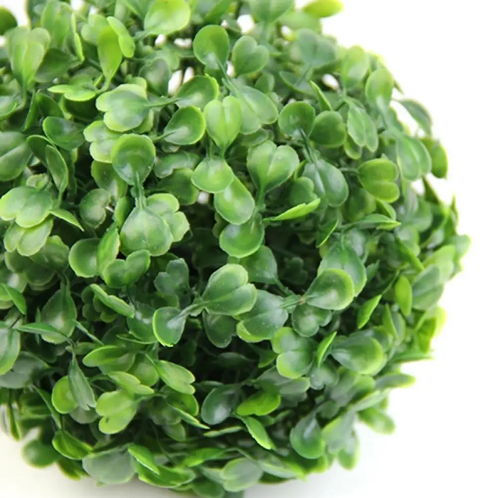1 pz verde pianta artificiale palla topiaria plastica resistente allo strappo albero bosso festa di nozze giardino all'aperto decorazione della casa