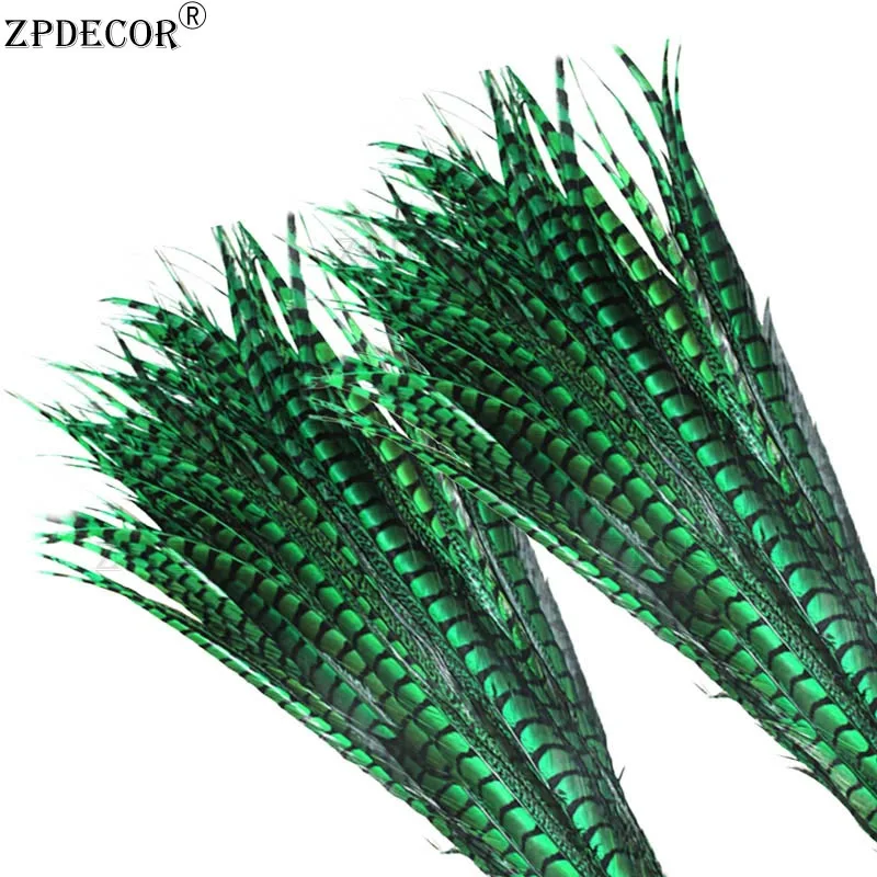 ZPDECOR Natural Lady Amherst Pheasant Feathers Size 100-110cm 40-44 Inch for Carnival