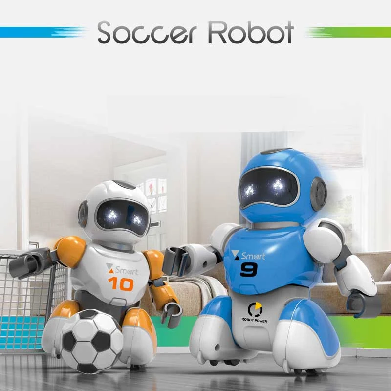 1set 2pcs robot  RC Soccer Robot Electric Dancing football Simulation Robots Programable Educational parent-child play game toy