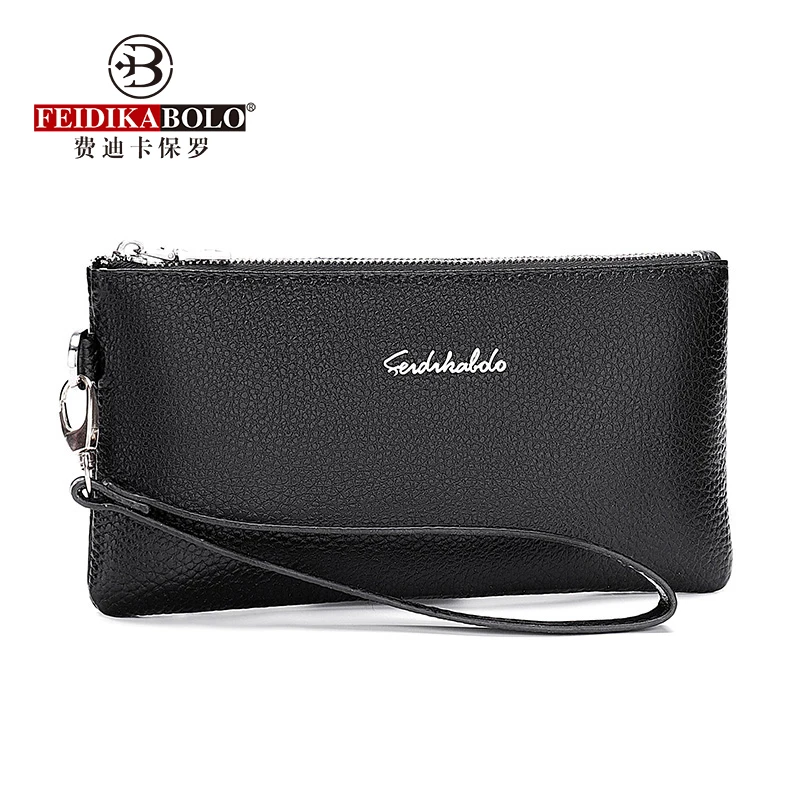 Genuine Leather Men Day Clutch Wallets Men\'s Clutch Bag Fashion Cowhide Men Clutches Purse Business Male Mobile Bag Wallets Bags