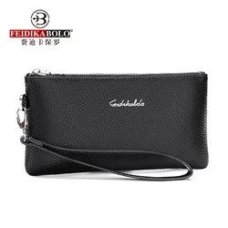 Genuine Leather Men Day Clutch Wallets Men's Clutch Bag Fashion Cowhide Men Clutches Purse Business Male Mobile Bag Wallets Bags