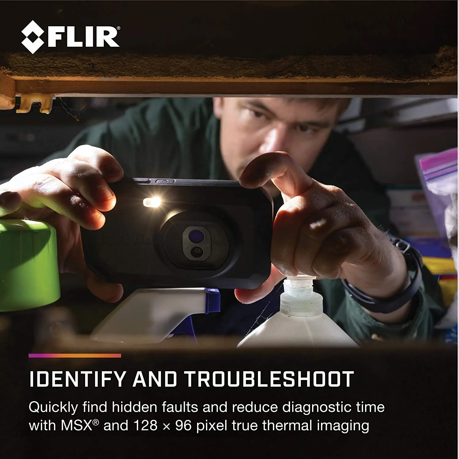 FLIR C5 Thermal Camera of Professional Wi-Fi and Cloud Function Sixth Sense Compact  Pocket Size IR Camera Heat Sensor 160 * 120