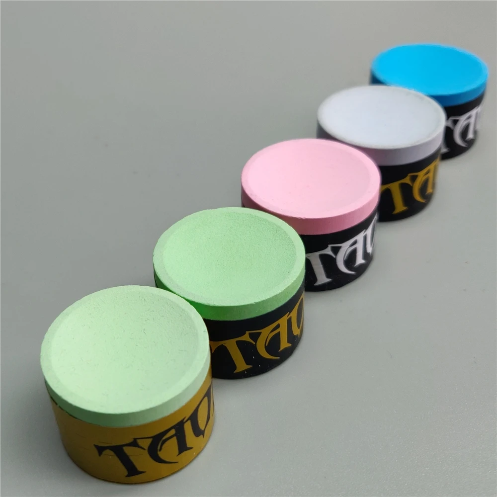 Taom Chalk Pink Pyro Chalk Taom Soft Chalk Blue Billiard Pool Chalk Green Snooker Professional Durable Billiard Accessories