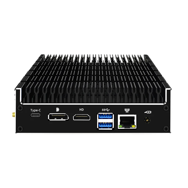 Intel Core I5-10210U Quad Cores 6USB Firewall Mini PC Mini คอมพิวเตอร์ Fanless PC Windows 10 Pro เดสก์ท็อป USB3.0 Htpc MINIP