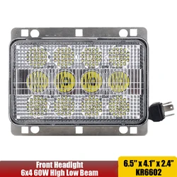 12V 24V 60W Led Tractor Front Headlights AL152328 LED Hood Light Hi/Lo Beam For John Deere 7220, 7320, 7420, 7130, 7230, 7330+
