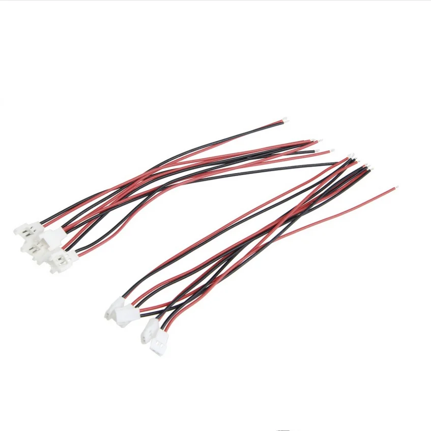Mini connecteur de queue de cochon de Style Losi 5/10 JST-DS MM, prise mâle femelle à 2 broches avec fil 26awg 2.0MM pour batterie RC, 100