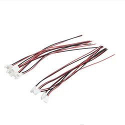 5/10 mini losi estilo pigtail conjunto JST-DS losi 2.0mm 2 pinos conector plug macho fêmea com 26awg fio 100mm para rc bateria