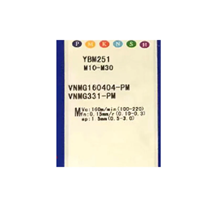 VNMG VNMG16 160404 VNMG160404 VNMG160404-PM YBM251 Ban Đầu CNC Lưỡi Dao Chế Biến Thép Không Gỉ Tiện Cắt Dụng Cụ Xoay