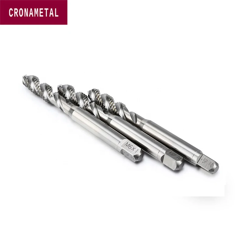 Cronametal Screw Machine Tap special purpose Bright HSSE spiral flute tap for Copper/Aluminum Alloy