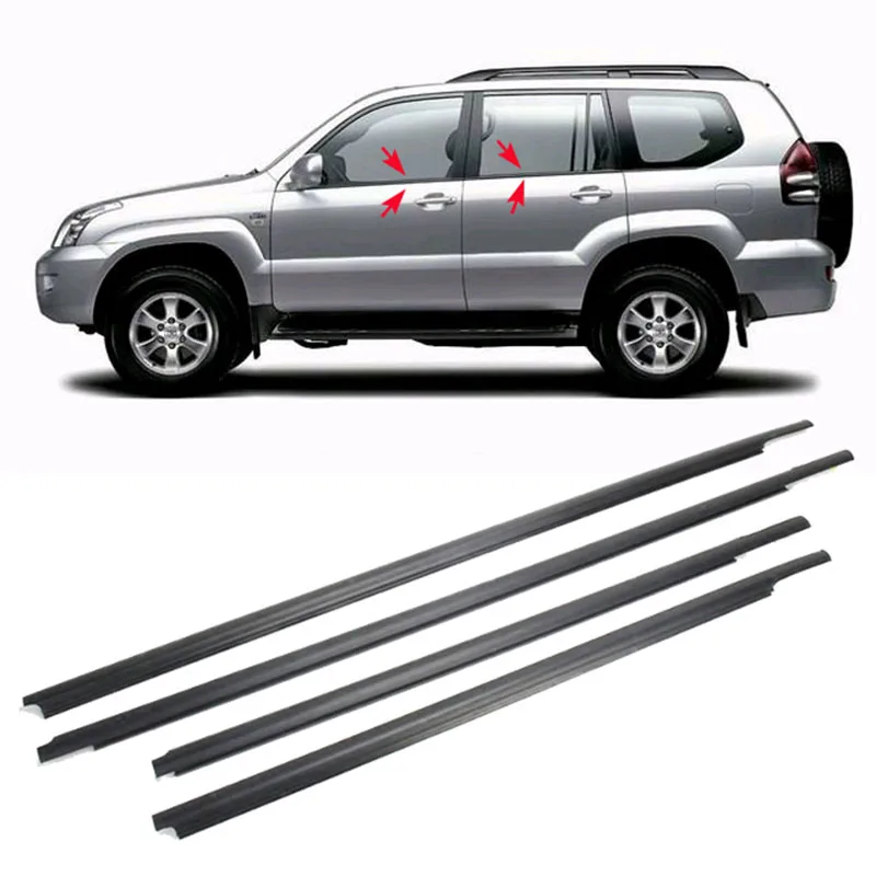 

Car Replace Accessories Door Panel Top Window Glass Seal Felt Molding 1pcs for Toyota Prado LC120 FJ120 2003-2009