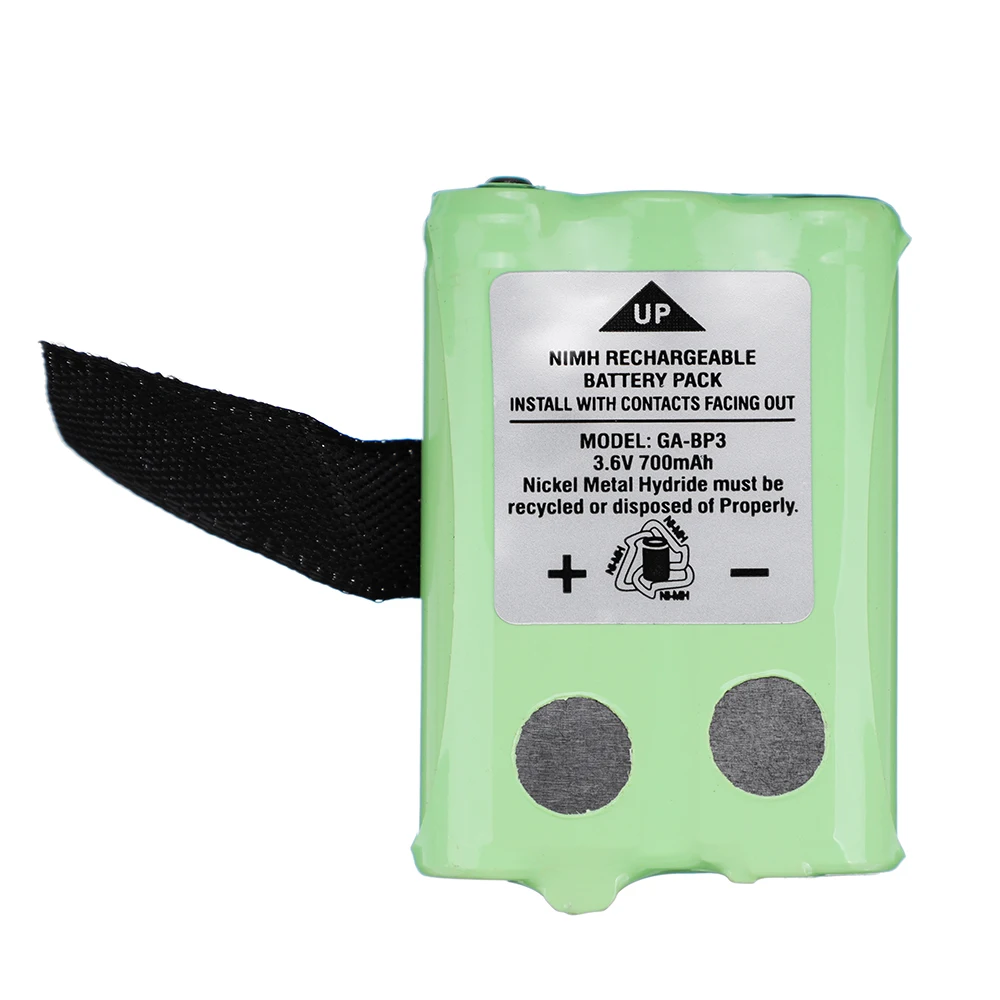 3.6V 700MAh GA-BP3แบตเตอรี่ Pack สำหรับ Cobra PR145/PR150/PR155 Walkie-Talkie 2-Way วิทยุแบตเตอรี่