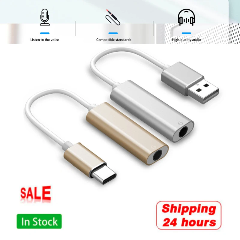 HIFI 7.1CH USB 3.1 الصوت الخارجي بطاقة الصوت نوع C إلى 3.5 مللي متر جاك محول سماعة رئيس ميكروفون ل PS3 ماك بوك الكمبيوتر