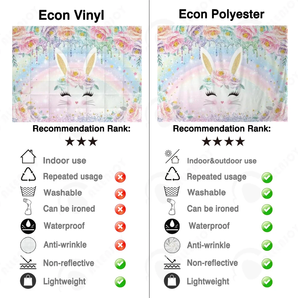 Allenjoy 핑크 토끼 부활절 배경 꽃 토끼 사진 배경 봄 꽃 무지개 베이비 샤워 장식 배너