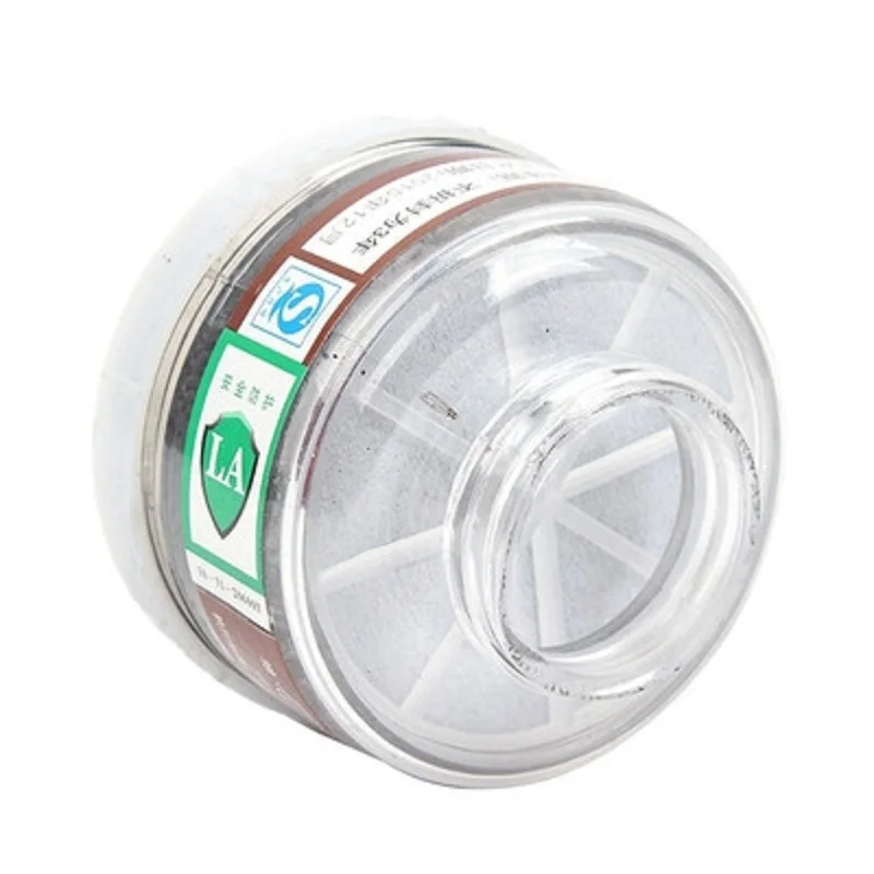 Protection Mask Gas Cartridge Carbon Filters for Chemicals Pesticide Toxic Smoke Work with Respirator Replacement Canisters