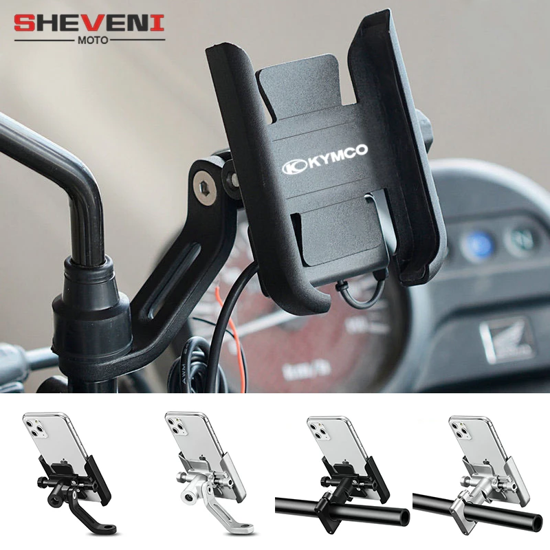 For KYMCO Motorcycle accessories handlebar Mobile Phone Holder GPS stand bracket XCITING 250 300 350 400 500 kxct downtown