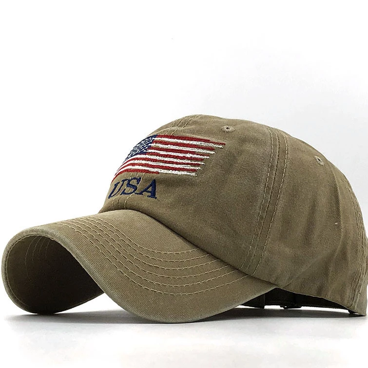 Wholsale Fashion USA Flag Camouflage Baseball Cap For Men Women Snapback Hat Army American Flag Bone Trucker High Quality Gorras