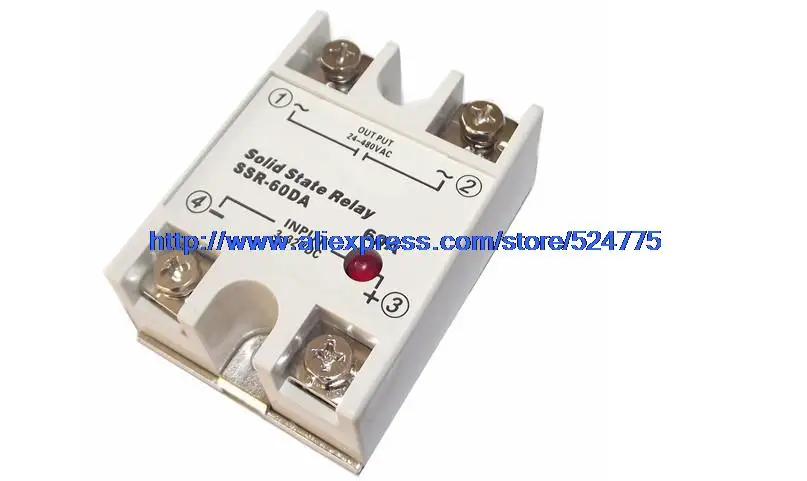 220v AC SSR-25DA single phase solid state relay for temperature Control