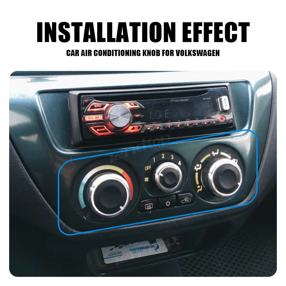 For VW Passat B5 Bora Golf 4 For Skoda Superb Octavia MK1 Switch Knob Heater Climate Control Buttons Dials Frame AC Air Cover