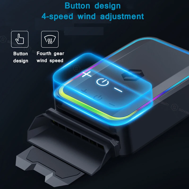 SOVAWIN مبرد الكمبيوتر المحمول USB الهواء استخراج الكمبيوتر المحمول انخفاض درجة الحرارة مروحة فراغ المبرد السريع المبرد سرعة قابل للتعديل محول