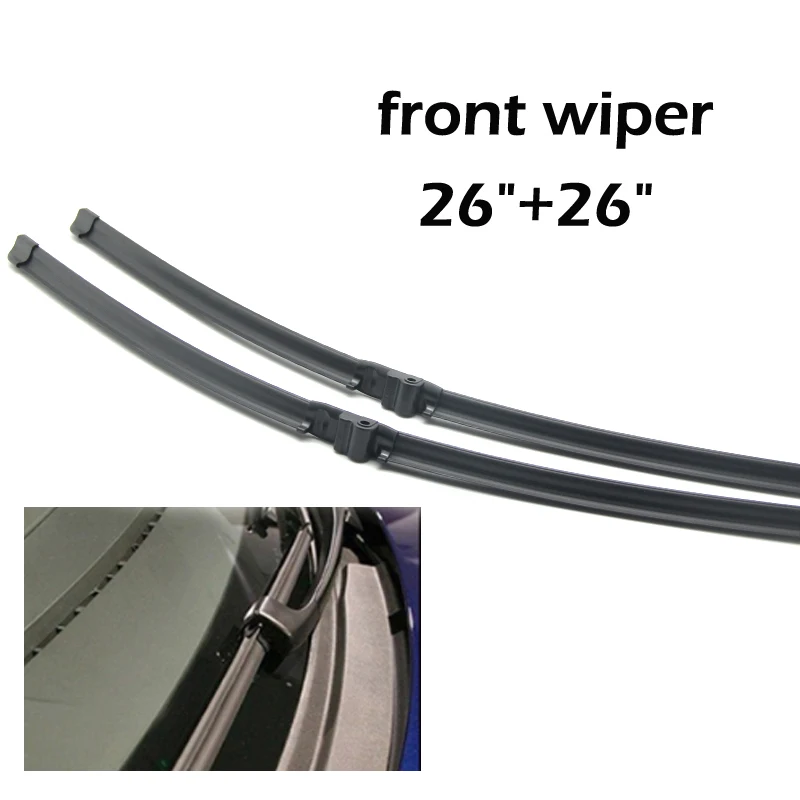 MIDOON Wiper Front Rear Wiper Blades Set For VW Touareg 2003-2006 Windshield Windscreen Front Rear Window 26