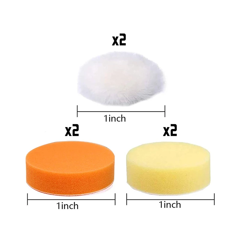187pcs 1Inch Sanding Disc Wet Dry Sanding Pads with Backer Plate 1/8