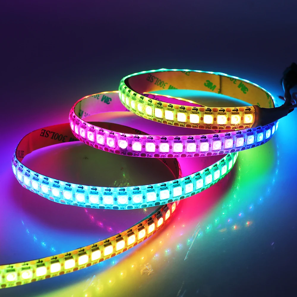 DC 5V WS2812B LED Strip Waterproof 30LEDs/m 60LEDs/m 144Leds/m 5050 Fullcolor Flexible LED Light Lamp 1m 2m 3m 4m 5m