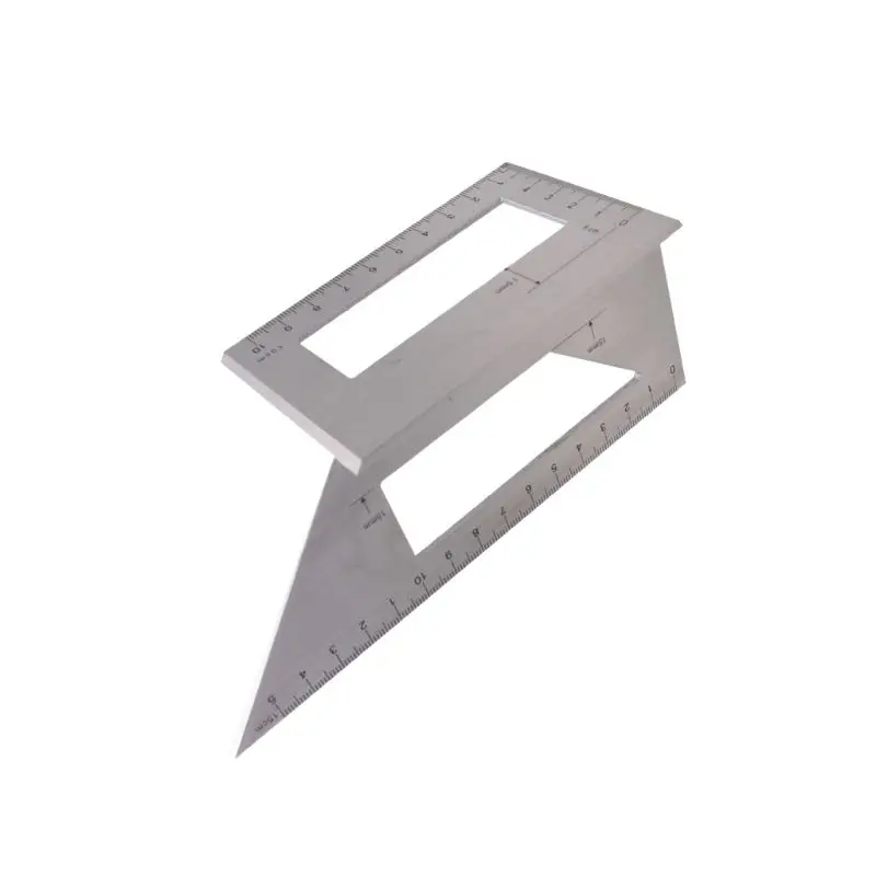 Aluminum Alloy Wooden Square Multifunction Ruler 45 90 Degree Gauge Rule Woodworking Tools