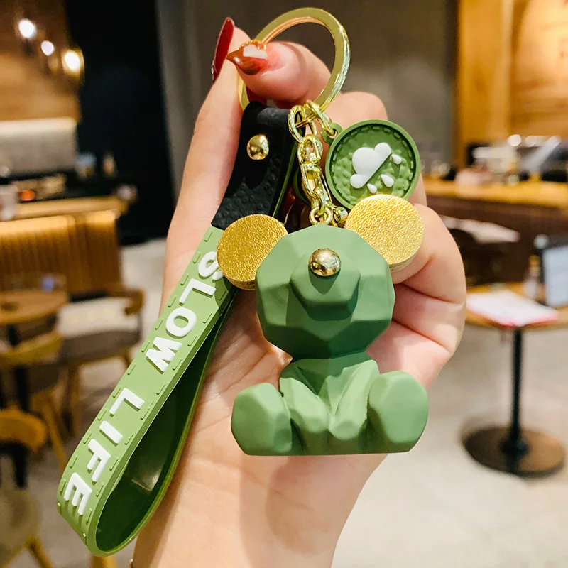 Милая кукла мышка брелок с любимыми персонажами из мультфильмов молочных любителей брелок для ключей с украшением в виде цепочки для девочек подвесные аксессуары для сумок брелок для влюбленных, подарок на праздник