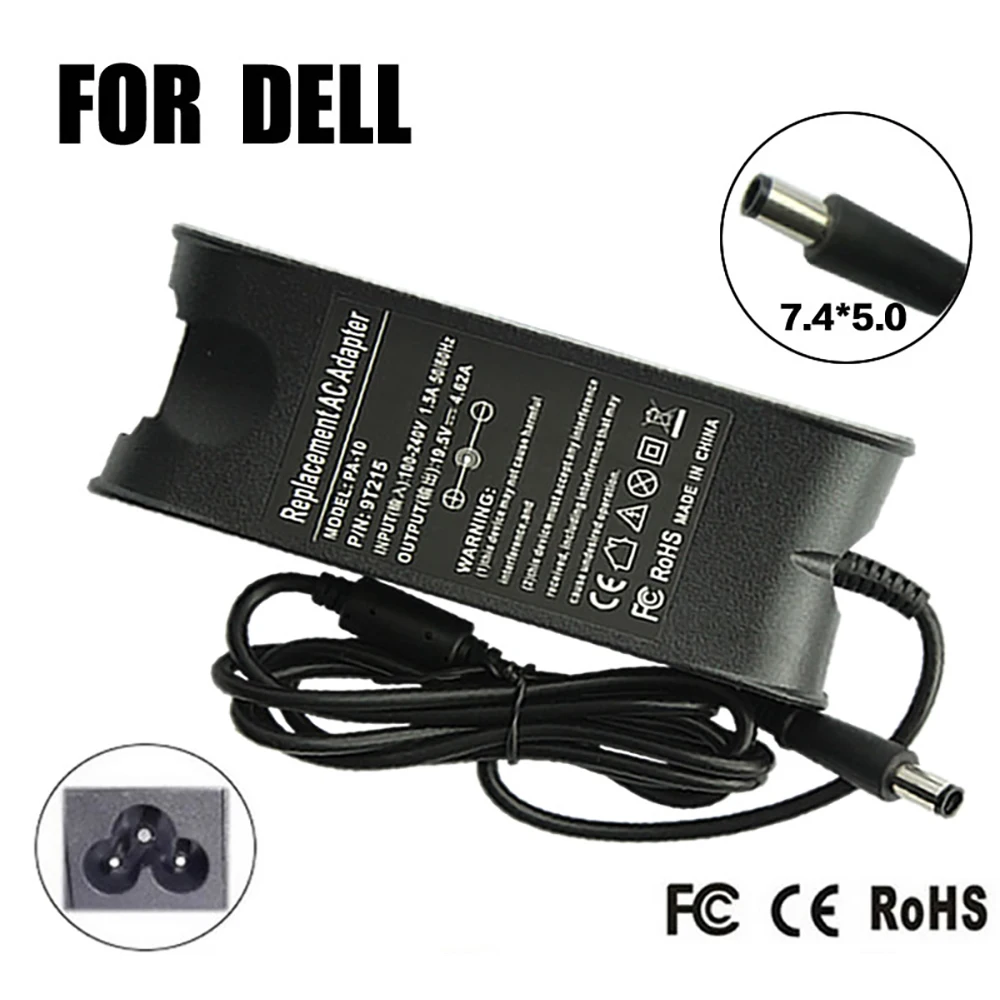 19.5V 4.62A 90W Laptop Ac Adapter Charger for Dell Inspiron N5030 N5110 N7010 N5010D 1440 PP25L PP41L PP42L E1501 1470 1464