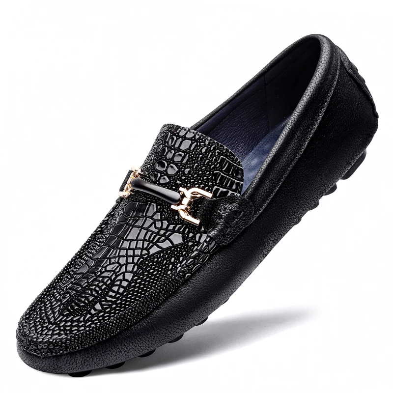 

Men Loafers 2024 Spring Summer Men Casual Shoes Genuine Leather Youth Shoes Breathable Slip On Flat Footwear mocasines hombre