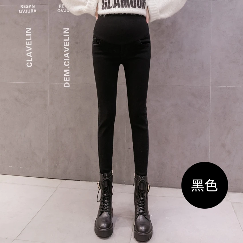

Pregnant women's jeans spring and autumn feet pants belly lift pants outer wear casual denim leggings fashion