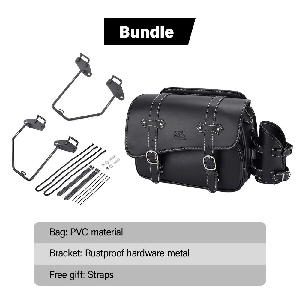 Motorcycle Saddlebag For CMX500 Side Saddle Bag PU Waterproof Saddlebags For Honda Rebel CMX500 250 300 350 500 1100 For Yamaha