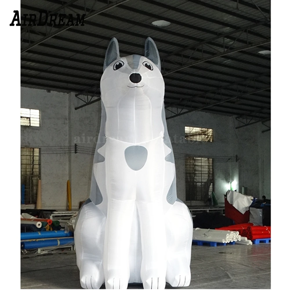 

High Quality cute inflatable husky dog model balloon for Christmas decoration event