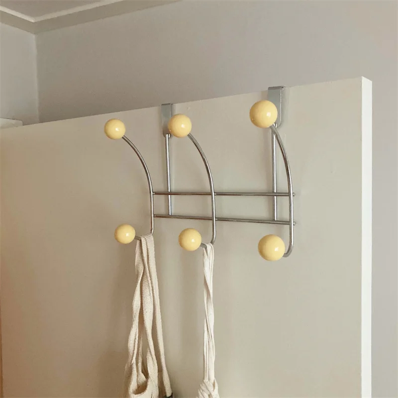 

Korean Style Cream Color Metal Clothes Hat Holder Rack Home Bedroom Bathroom Organizer Baby Kids Room Nursery Vintage Wall Hook