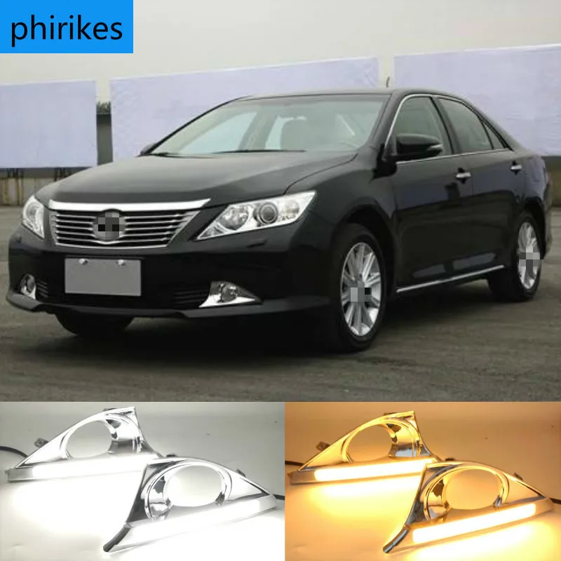 

Led Drl For Toyota Camry 2012 2013 2014 drl Daytime Running Light Front Bumper Driving Fog Lamp Daylight Headlight Accessories