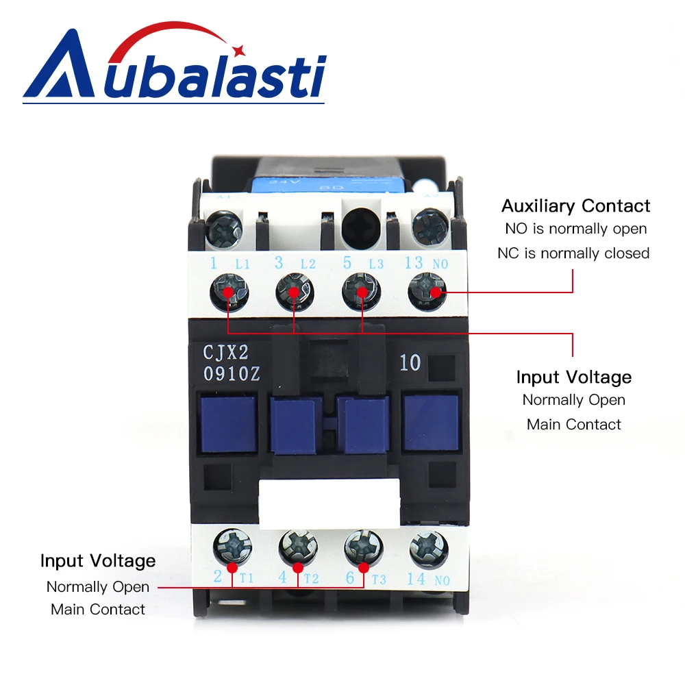 

Контактор переменного тока Aubalasti DELIXI 24 В постоянного тока 9 А для вибрационного ножа с ЧПУ для лазерной машины