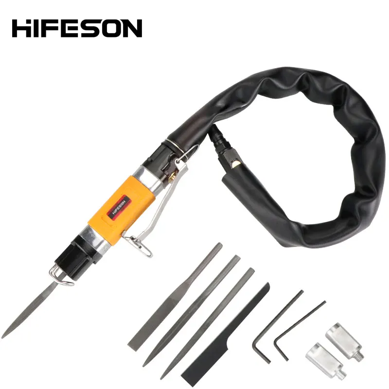 HIFESON 2-in-1 Reciprocating  Saw and Air Files Kit Pneumatic Air File Tool Reciprocating File Polishing Tools File Polisher