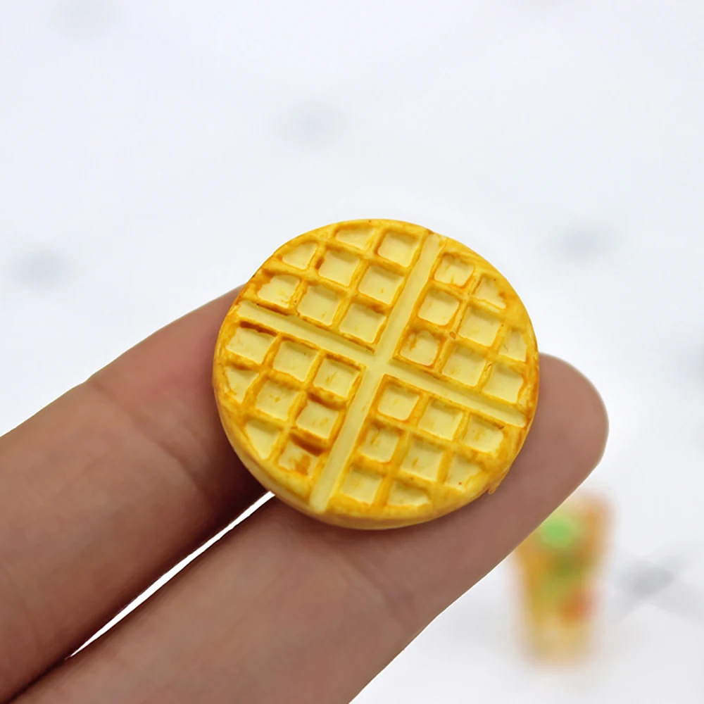 1/12 puppenhaus Miniatur Zubehör Mini Harz Waffel Taiyaki Simulation Lebensmittel Modell Spielzeug für Puppe Haus Dekoration