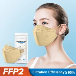 10 Kleuren FFP2 Maskers Kn 95 4 Lagen Koreaanse Vis Volwassen KN95 Mascarilla FPP2 Homologada FP2 FFP3 Ce FFP2Mask PM059