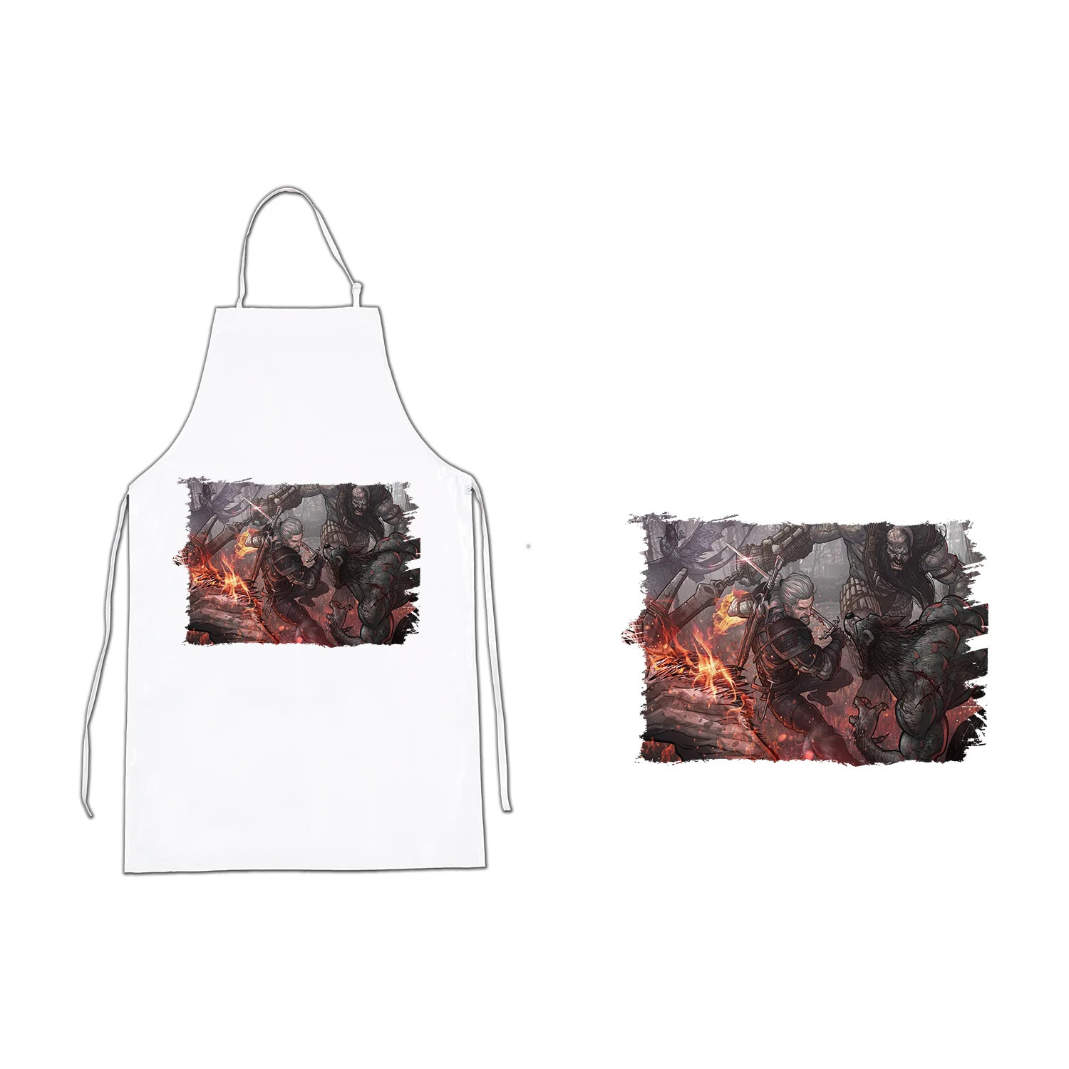 Apron SWORDSMAN WITCH COMBAT kitchen kitchen apron