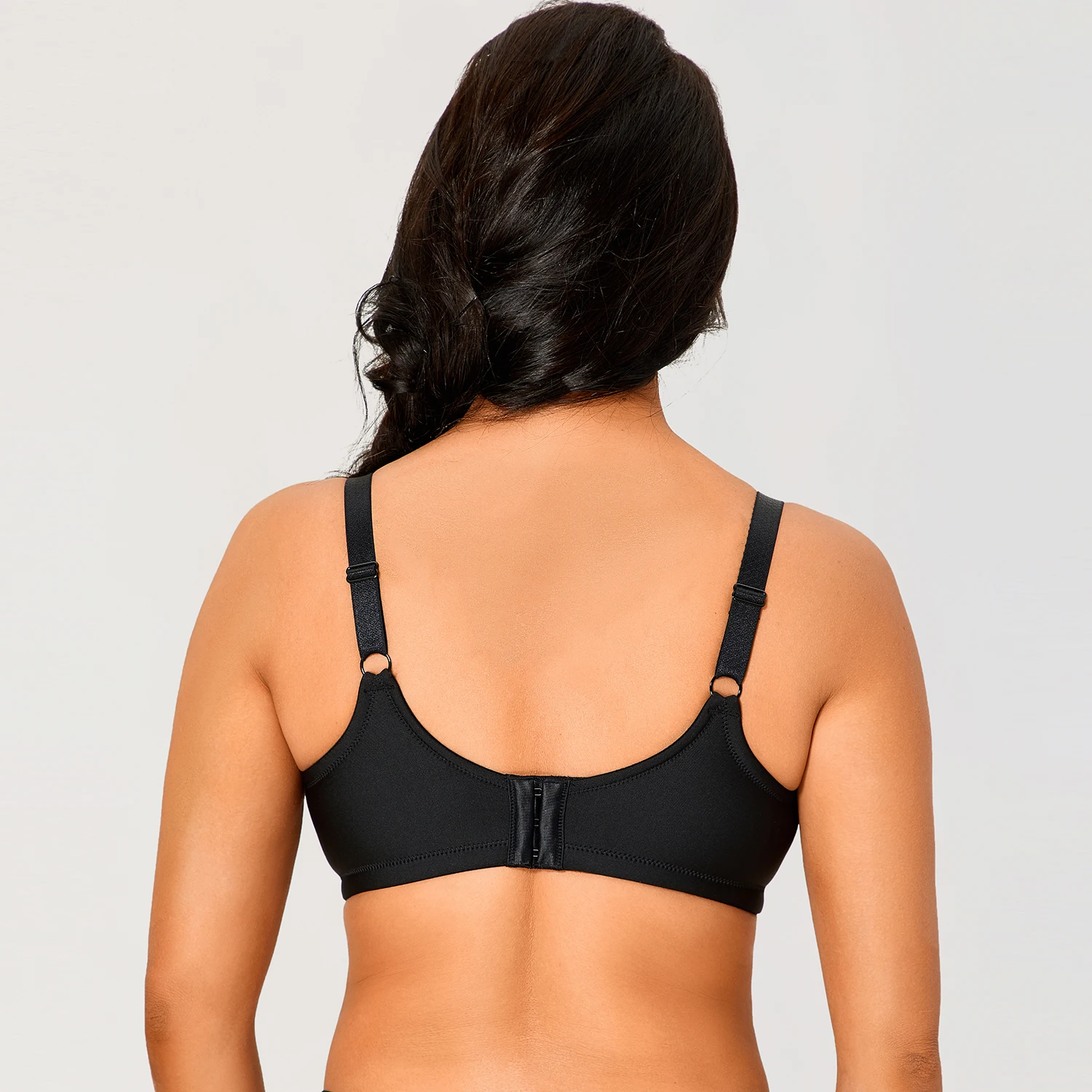 Women's Plus Size Jacquard Seamless Bra Full Coverage Molded Lightly Padded Wireless