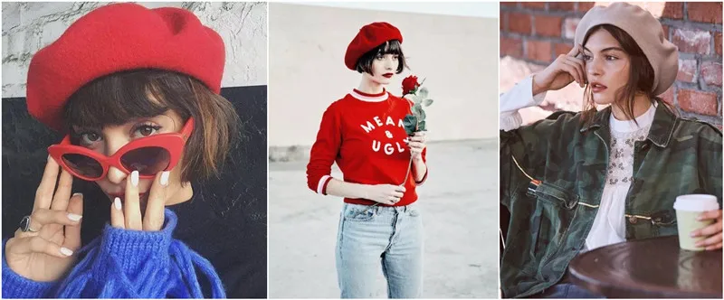 Dicke, warme Wollmütze, 70g Gewicht, für Mädchen und Frauen, lässige Vintage-Rundmütze, Kürbismütze, Gorros – Detail 27