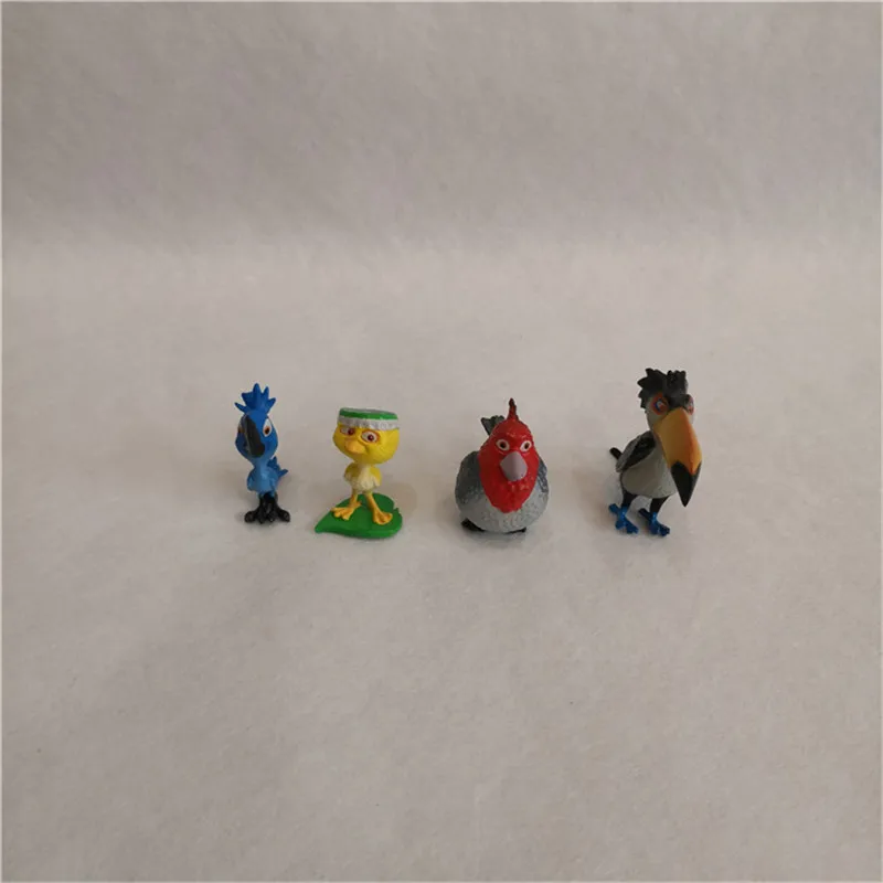 12pcs/set Rio Cartoon anime Action Figure Model Collection Toy Blu Jewel Nico Linda Tulio Pedro Rafael Luiz  Children Gift