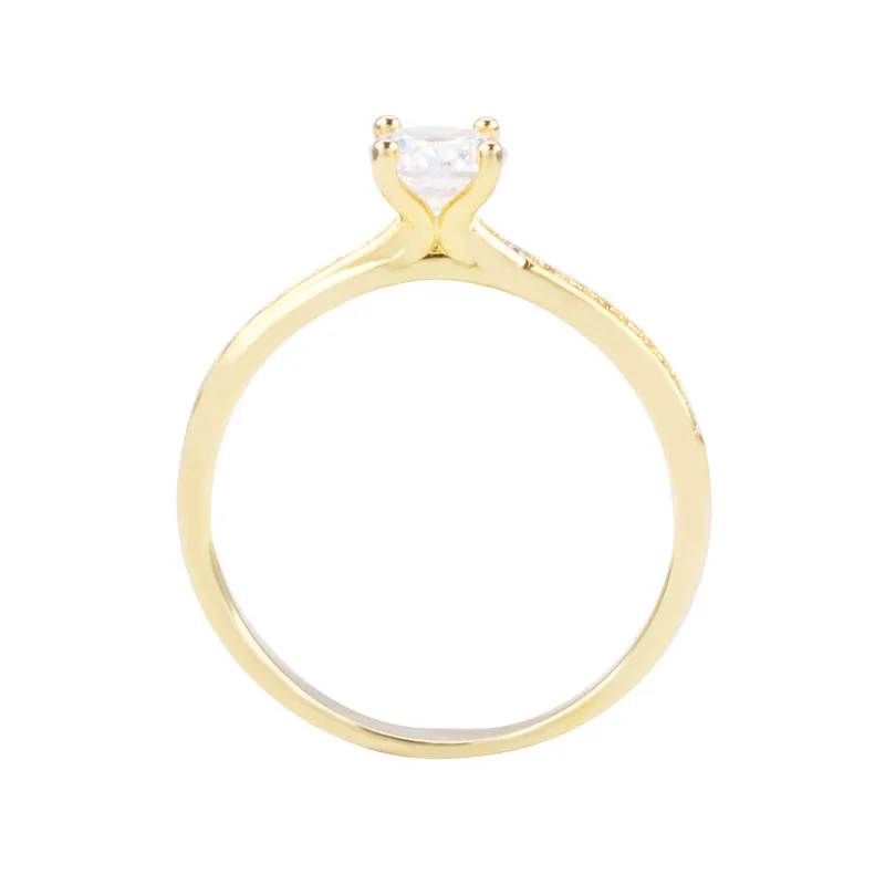 22K Yellow Gold Diamond Rings for Women 2021 Gemstone Jewlery Organiser Wedding Rings Couples Resizable Gold Jewelry Luxury