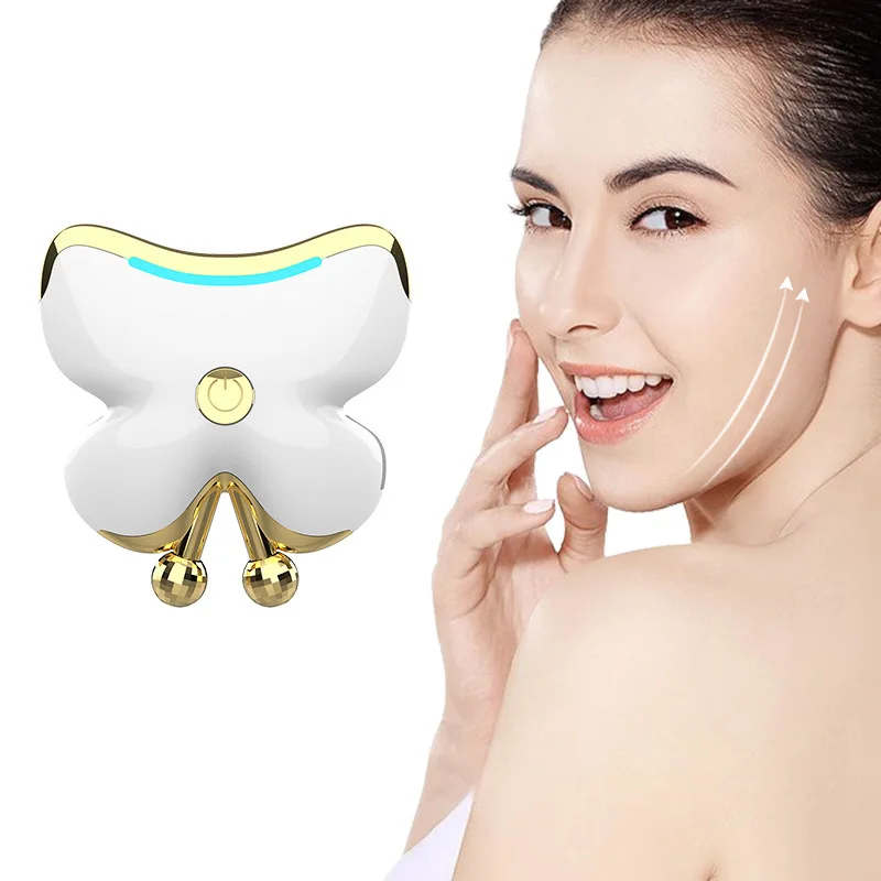 Face Lifting Device LED Light Microcurrent skin rejuvenation Anti Wrinkles Anti Aging Guasha Scraping Facial Massager