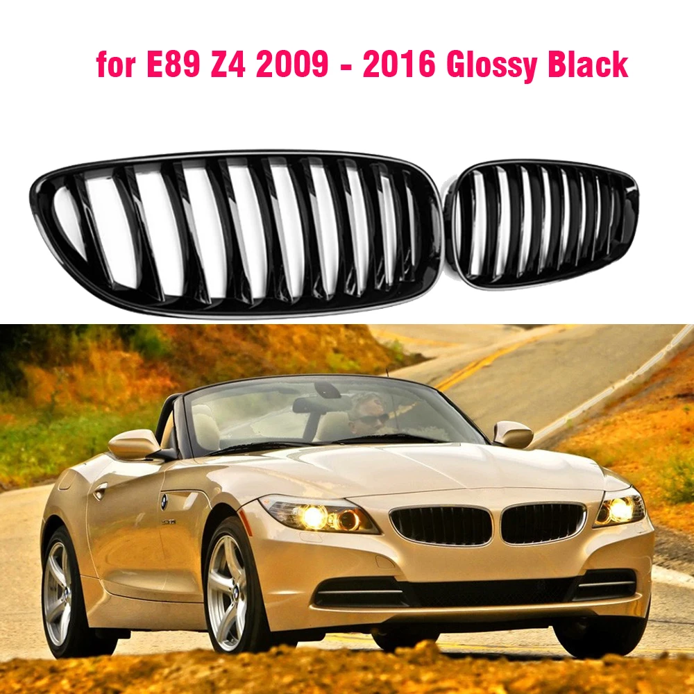 Front Center Grille Grills Gloss Black for BMW E89 Z4 sDrive20i sDrive28i sDrive35is sDrive30i sDrive23i 2009-2016 Car styling